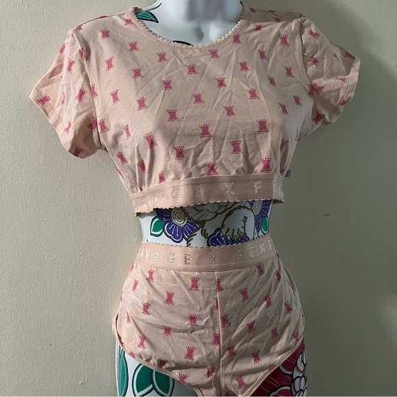 Savage Fenty Pink Jersey Bottom - Picture 3 of 5